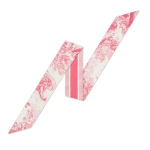 [ACC] DIOR Dioriviera Toile de Jouy Sauvage Mitzah Scarf Twilly in Pink